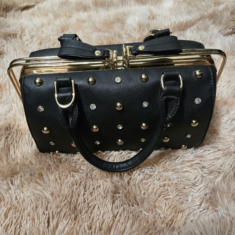 Studded Black Handbag